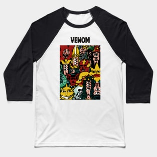 Monsters Party of Venom Baseball T-Shirt